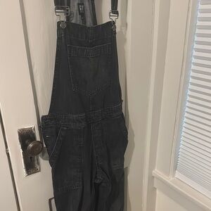 The cutest GAP faded black Denim Overalls
